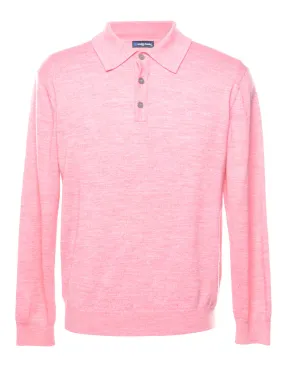 Pink Fine Knit Jumper - M