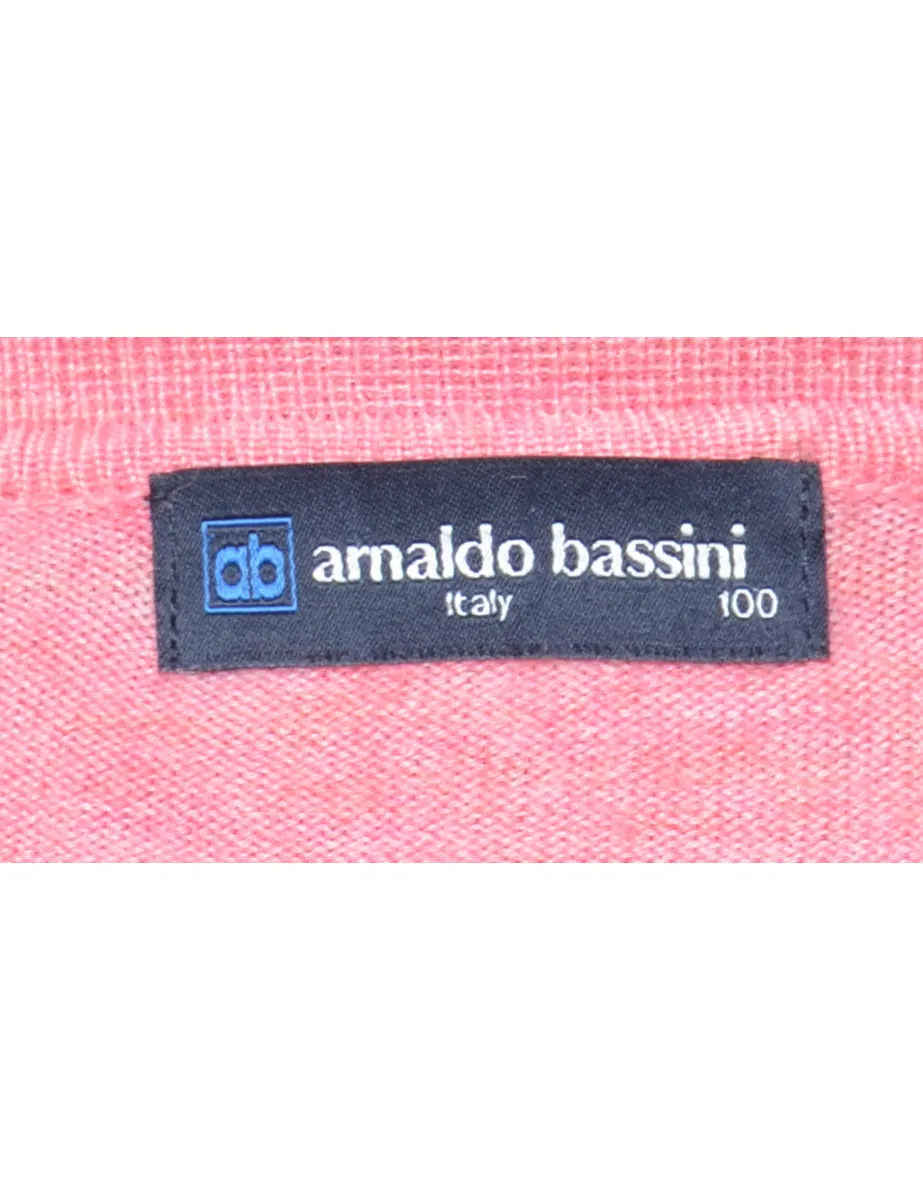 Pink Fine Knit Jumper - M