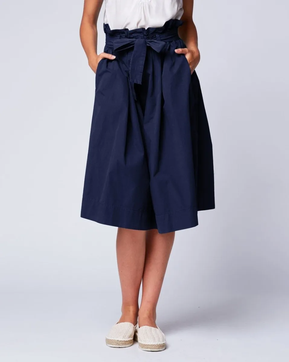 Pleated Bow-Tie Skirt