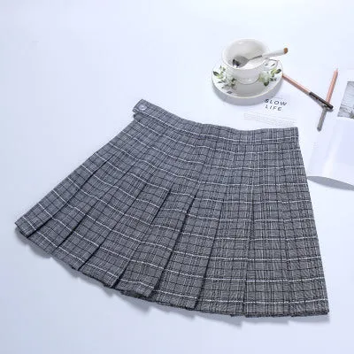 Pleated high waist skirt KF24059