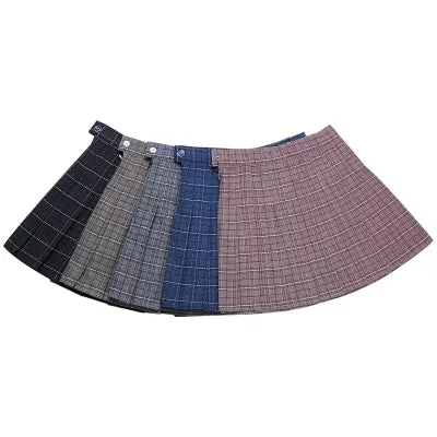 Pleated high waist skirt KF24059