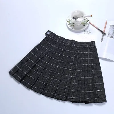Pleated high waist skirt KF24059