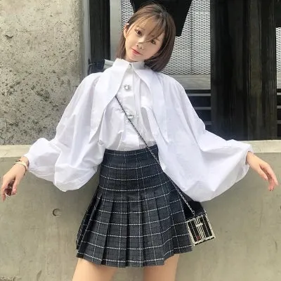 Pleated high waist skirt KF24059