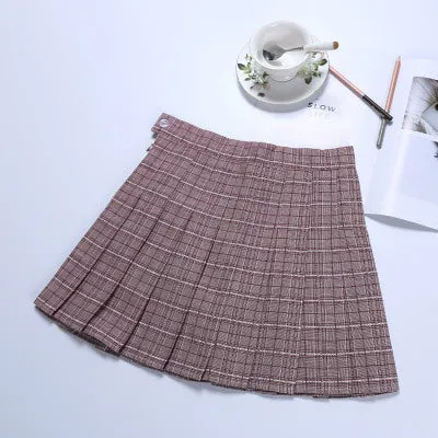 Pleated high waist skirt KF24059