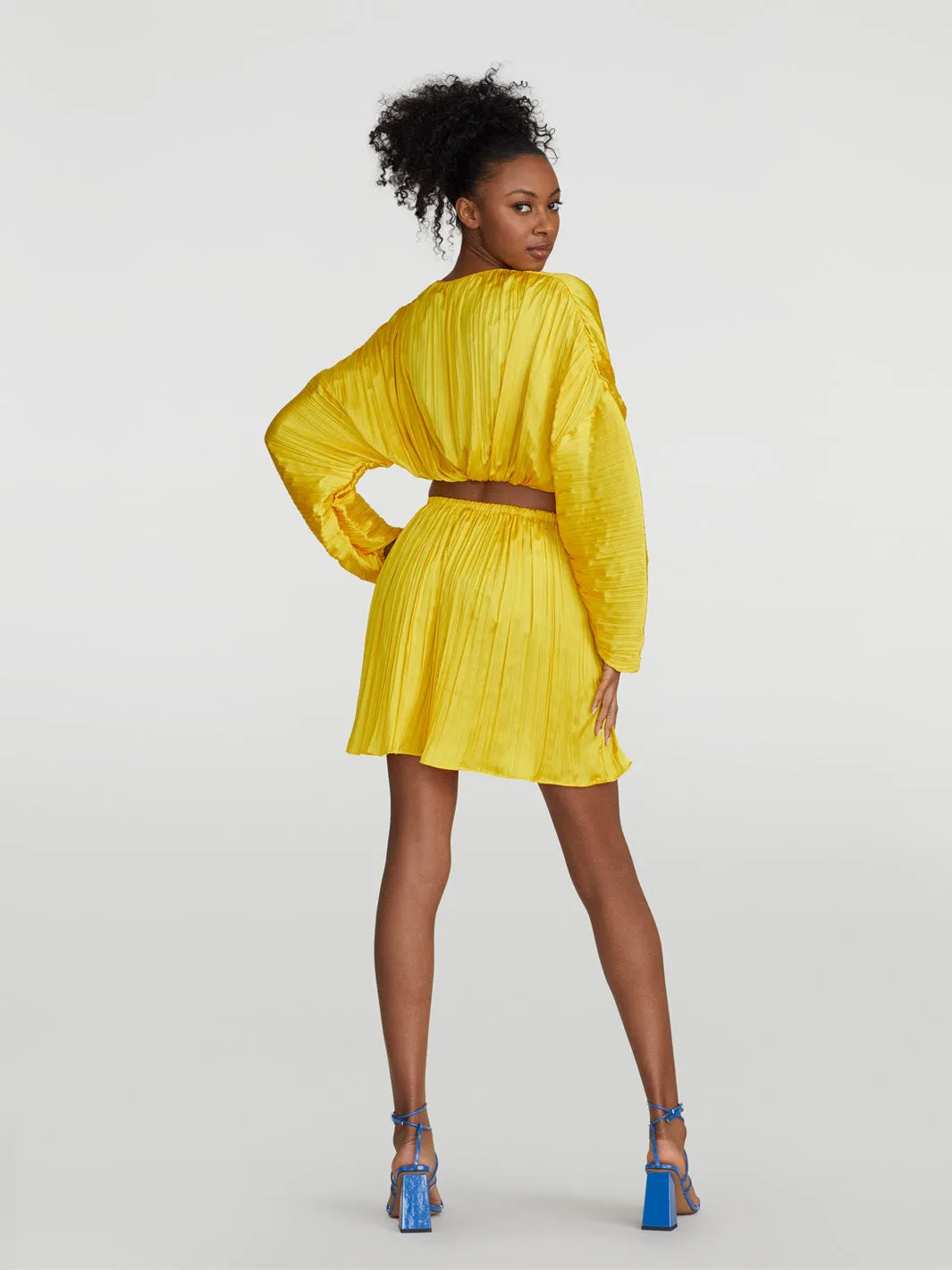 Pleated Midi Skirt