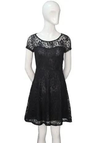 Plus Size Elegant Sweet Hallow Out Lace Sexy Party Princess Dress