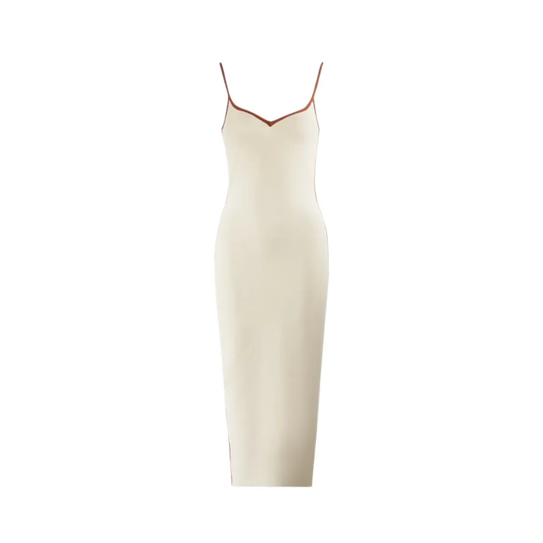 Pre Order:  Color Block Splicing Slim Fit Bandage Dress