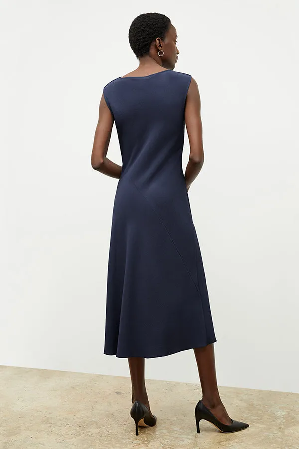 Priya Dress - Eco Heavy Soft Wave :: Caspian Blue