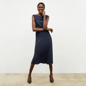 Priya Dress - Eco Heavy Soft Wave :: Caspian Blue