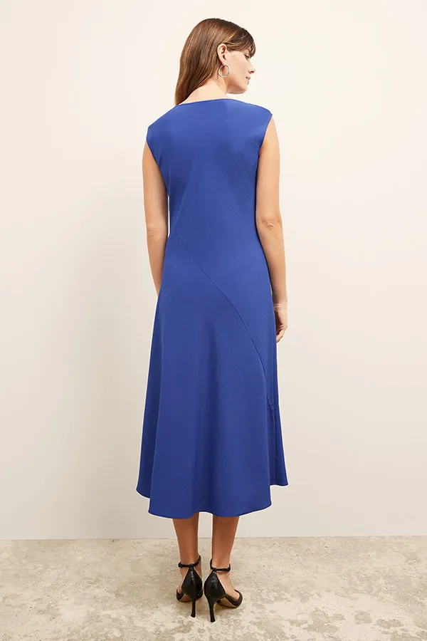 Priya Dress - Eco Heavy Soft Wave :: Royal Blue