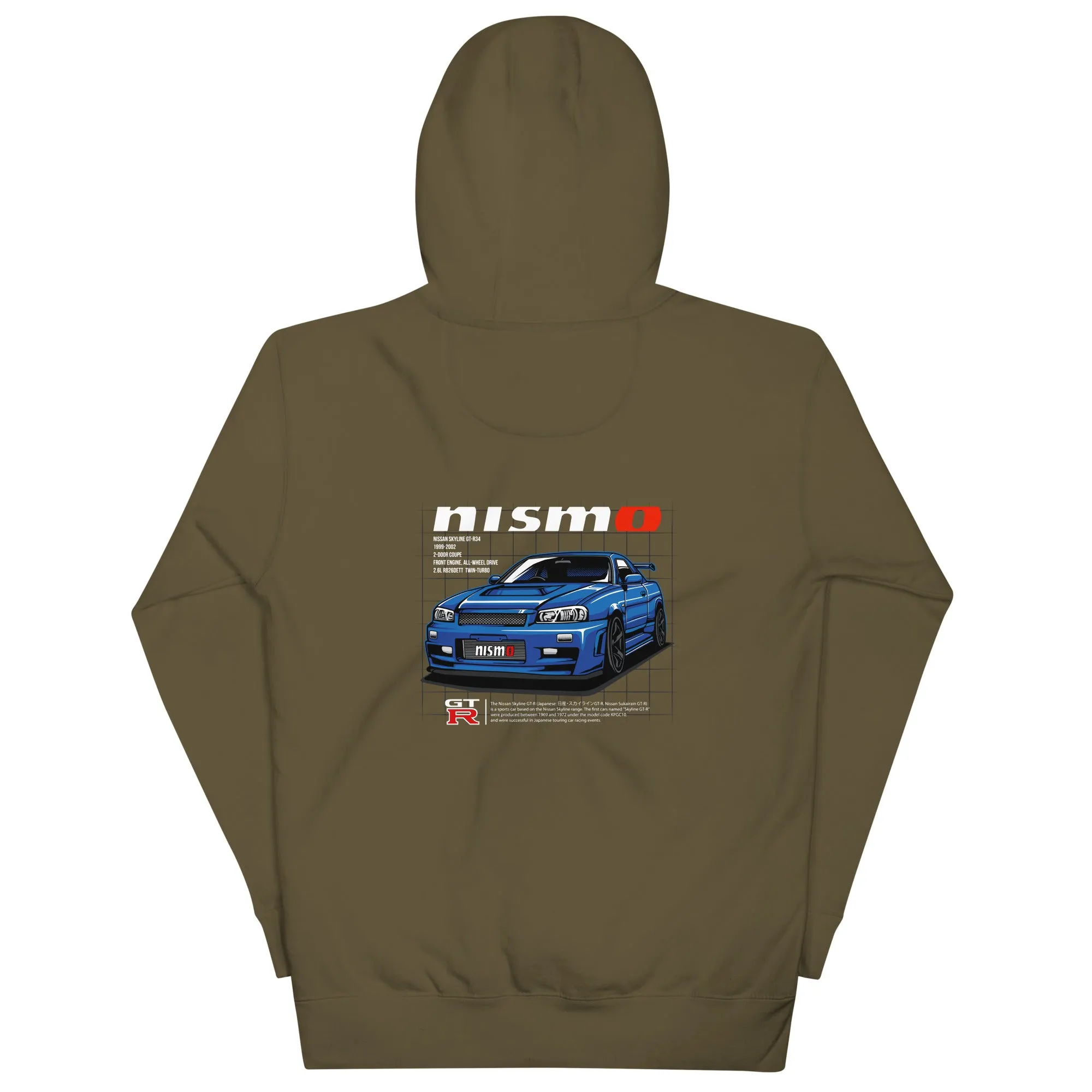 R34 Nismo Premium Car Culture Hoodie