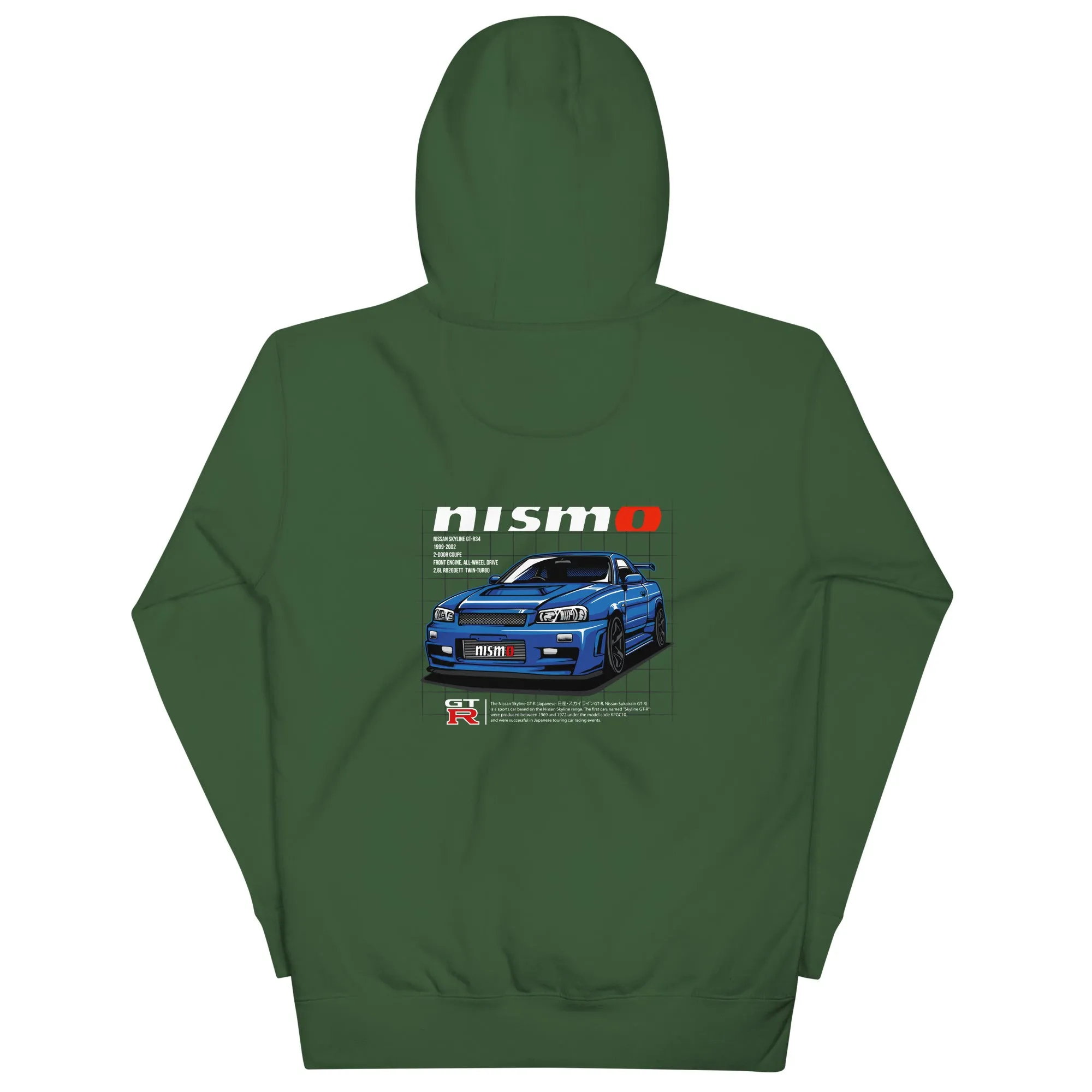 R34 Nismo Premium Car Culture Hoodie
