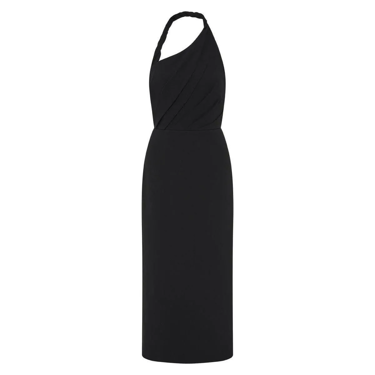 Rebecca Vallance Aria Halter Midi Black
