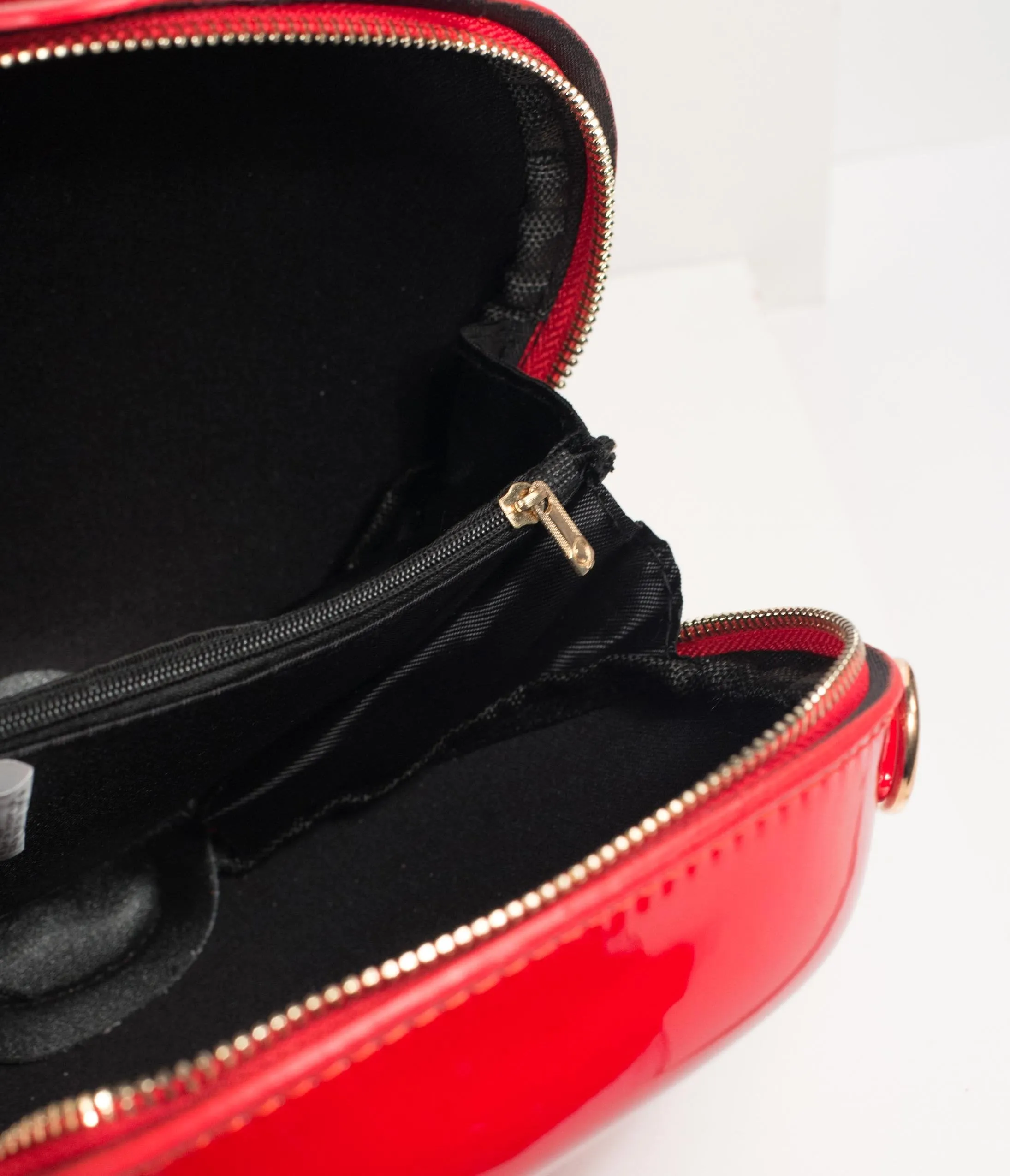 Red Apple Patent Leatherette Hard Purse