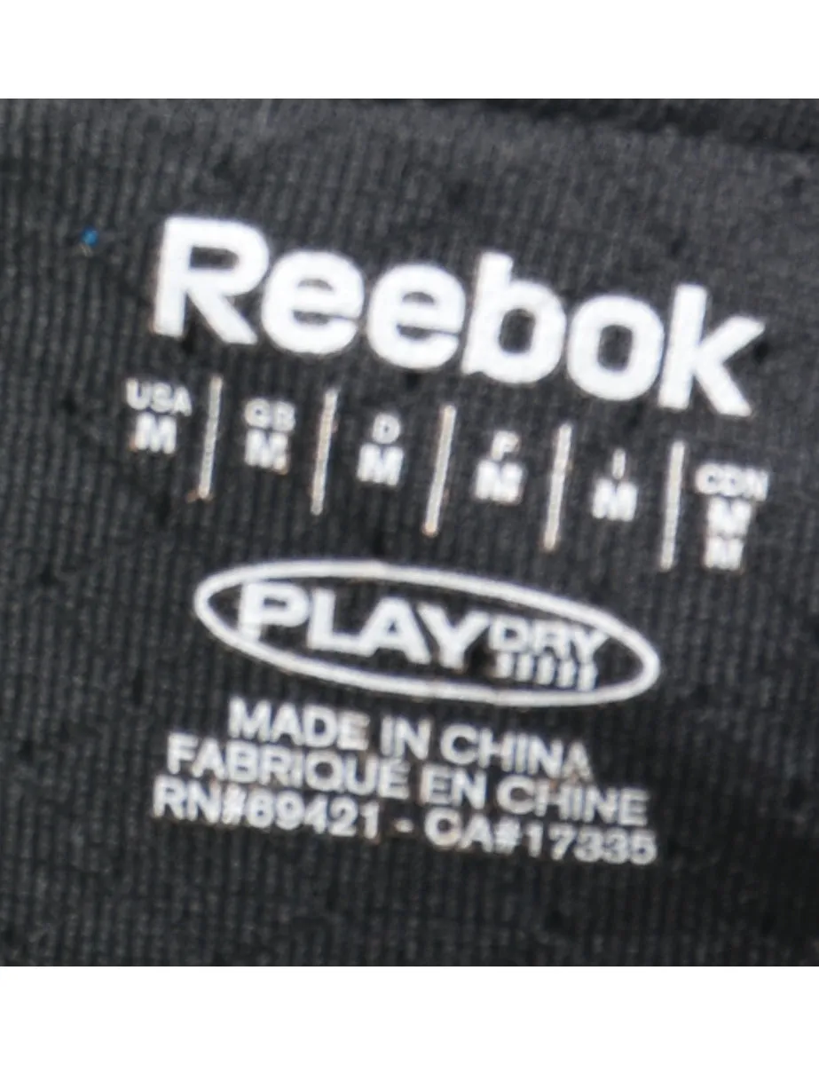 Reebok Hooded Black & Blue Track Top - M