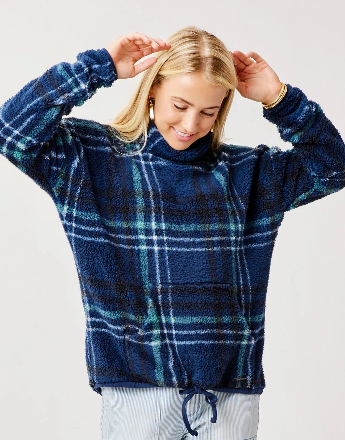 Roley Cowl: Navy Plaid