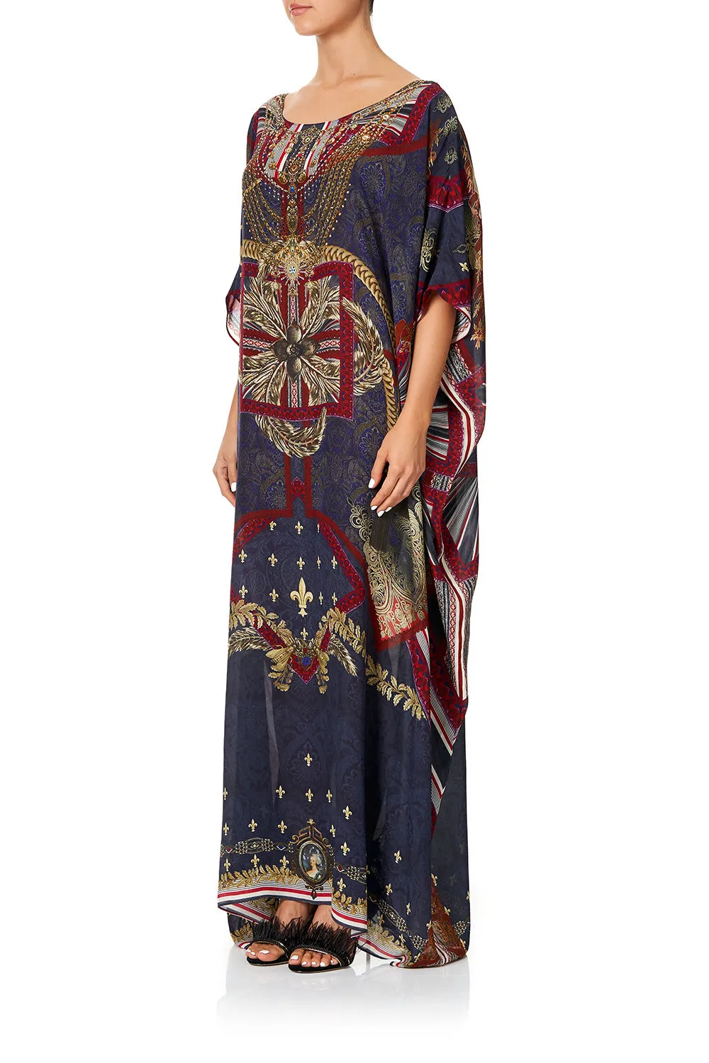 ROUND NECK KAFTAN THIS CHARMING WOMAN