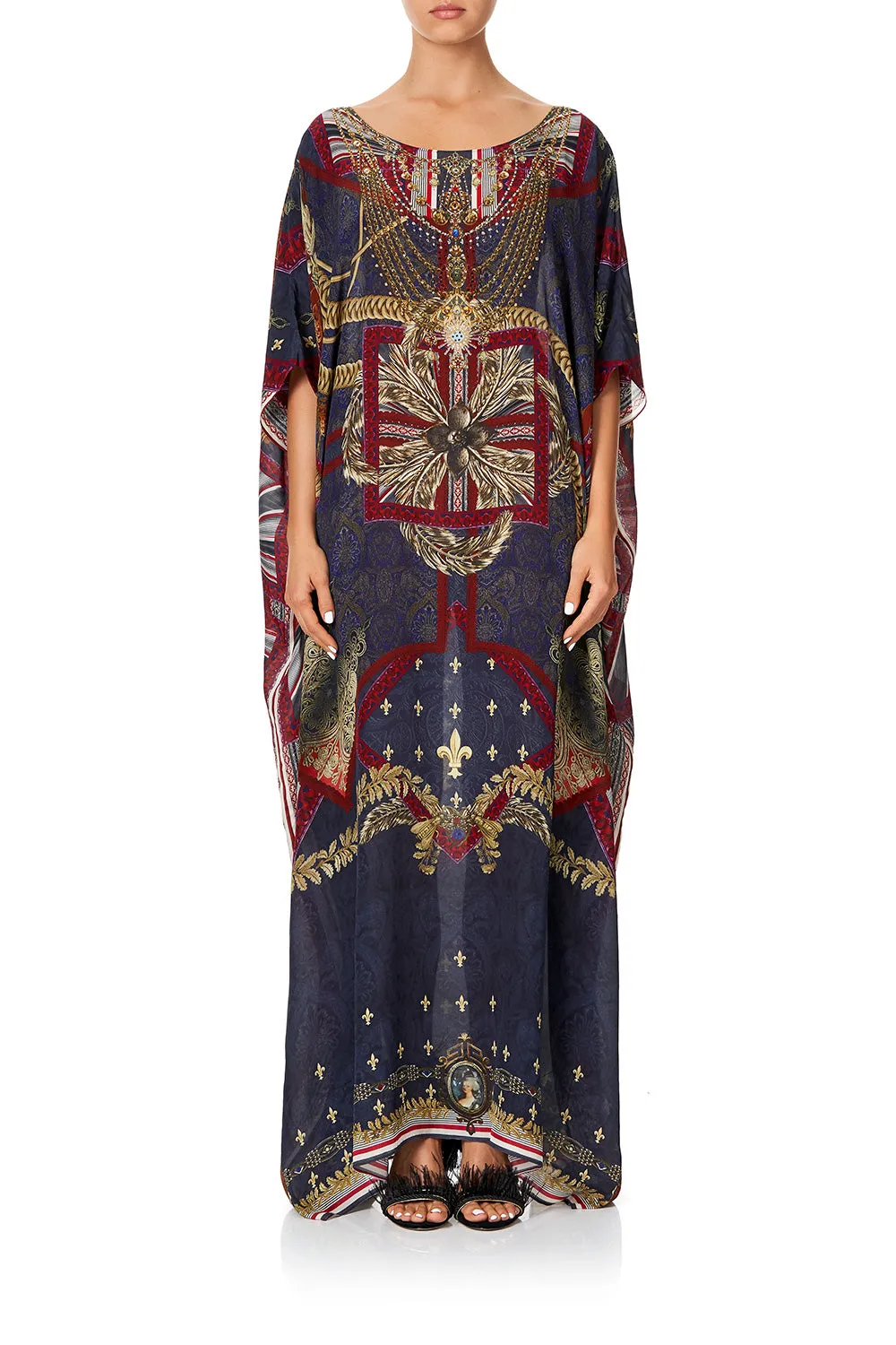 ROUND NECK KAFTAN THIS CHARMING WOMAN