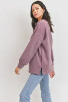 ROUND NECK LS TUNIC TOP