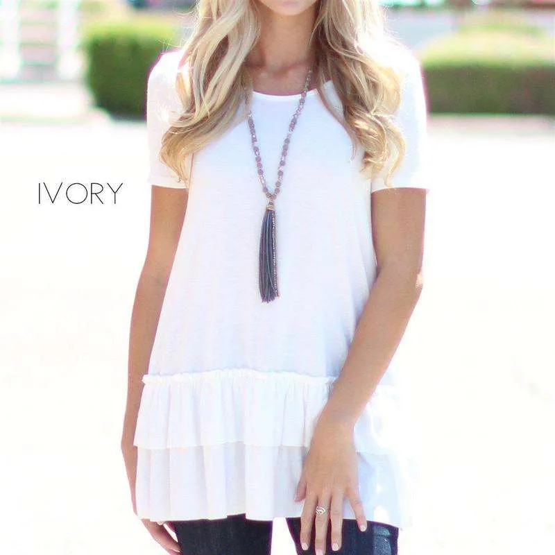 Ruffle Tunic | S-3XL