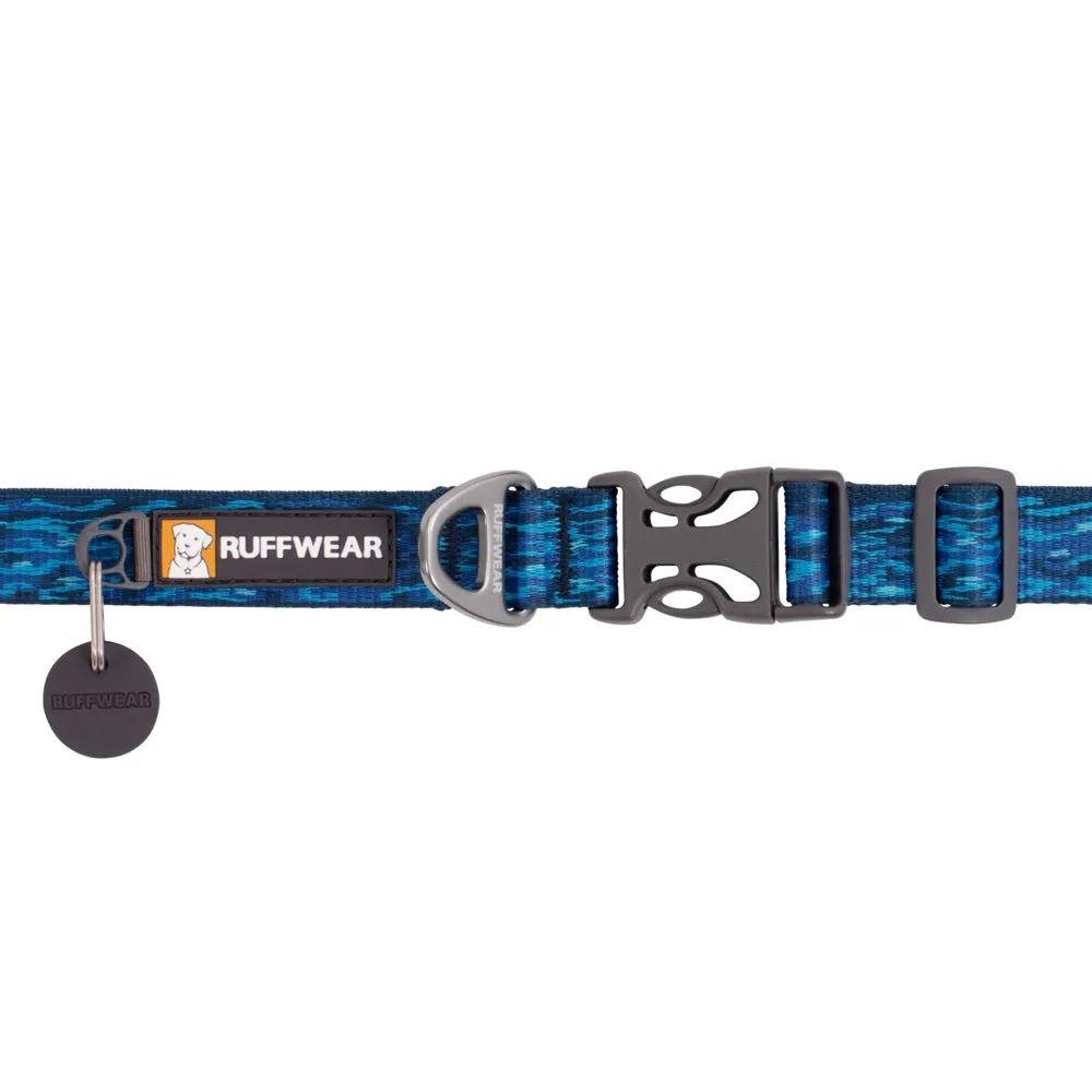 Ruffwear Flat Out Patterned Dog Collar (Oceanic Distortion)
