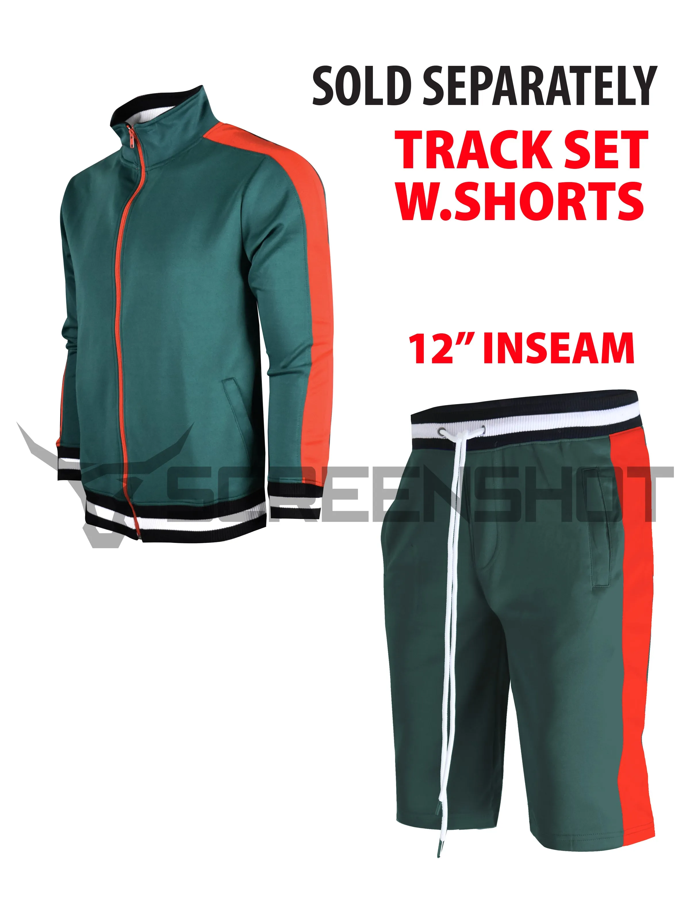 S91700-TRACK SHORTS (DK.GREEN)