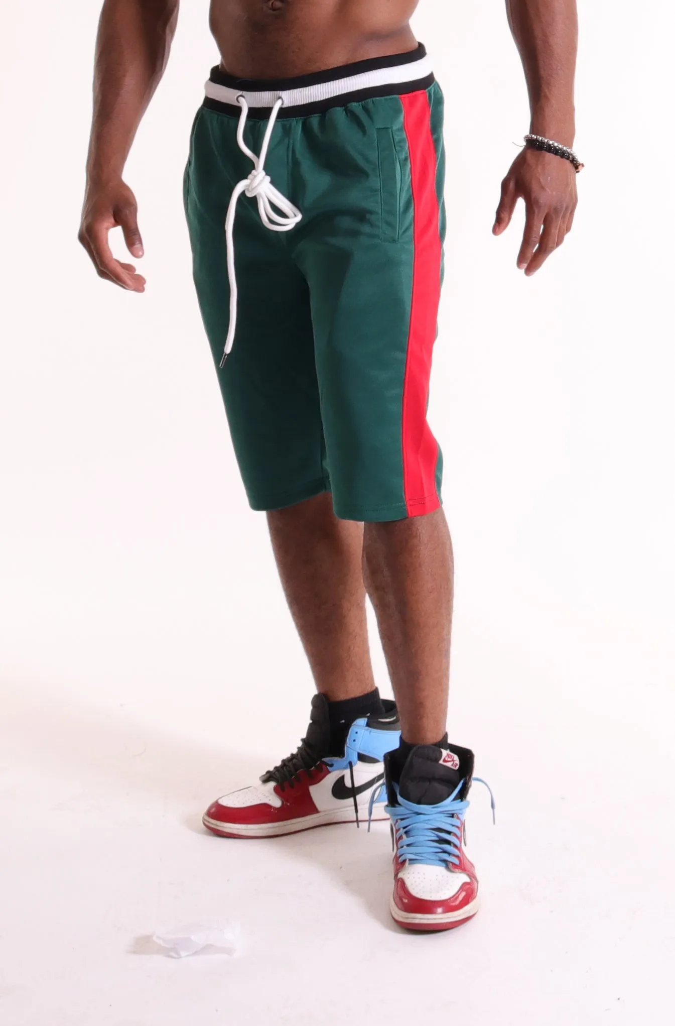 S91700-TRACK SHORTS (DK.GREEN)