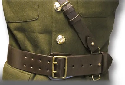 SAM BROWNE BELT & CROSS STRAP