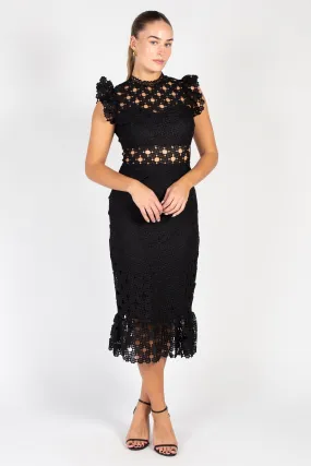 Samantha Lace Trumpet Bottom Midi Dress