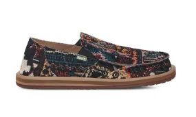 Sanuk Mens Sidewalk Surfer Rug Black Multi
