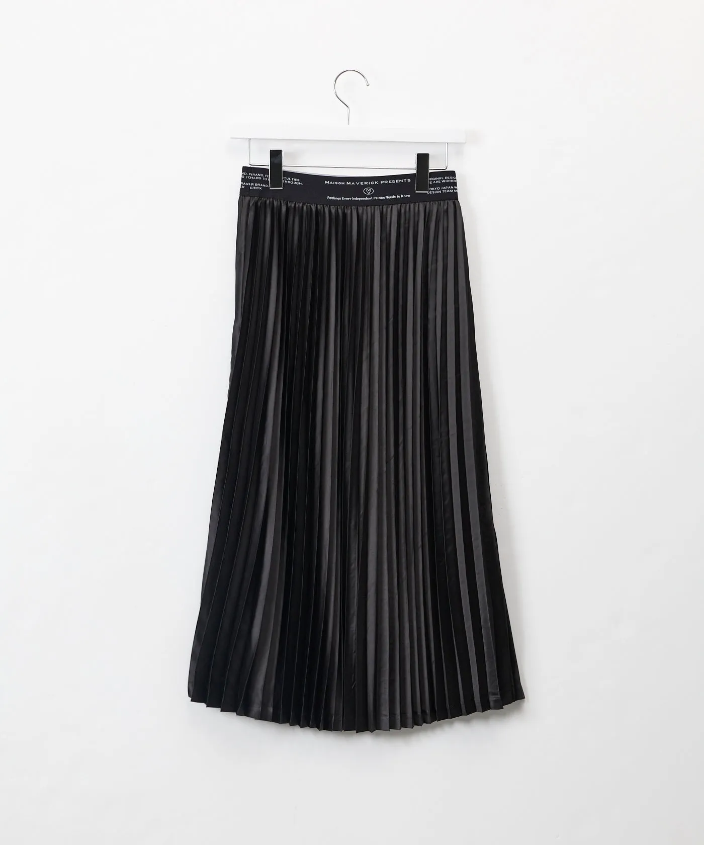 Satin Pleated Skirt