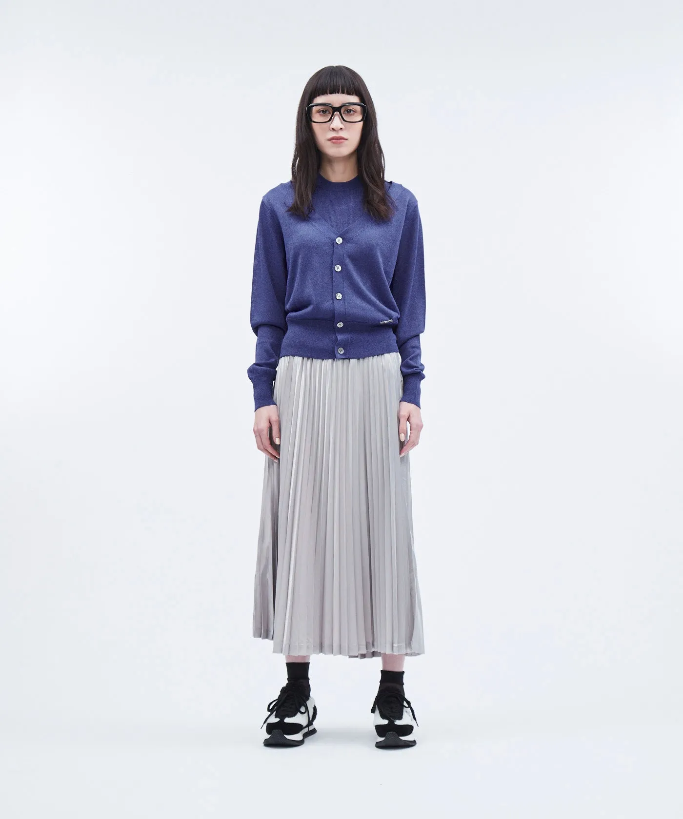 Satin Pleated Skirt