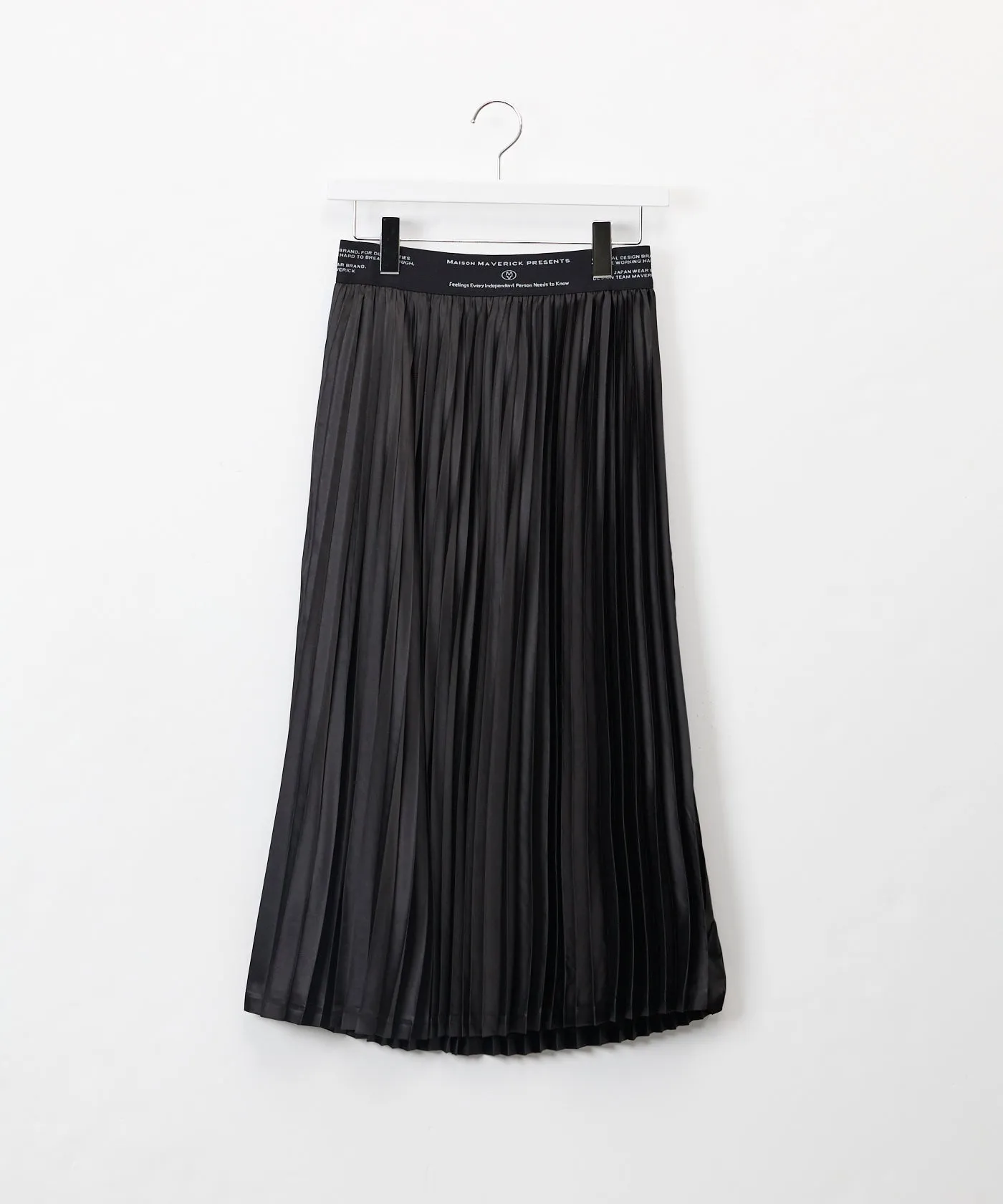 Satin Pleated Skirt