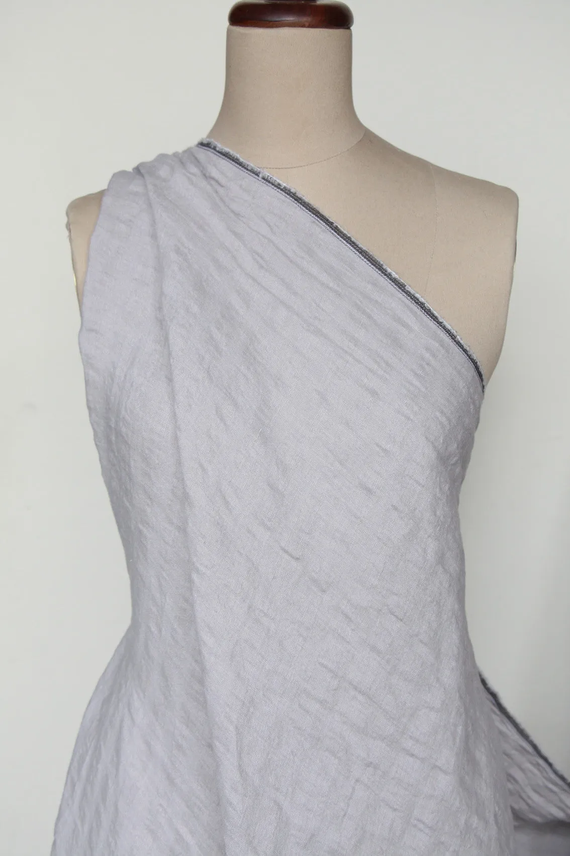 Self Check Silver Washed Linen