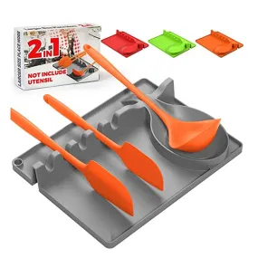 Silicone Utensil Rest With Drip Pad