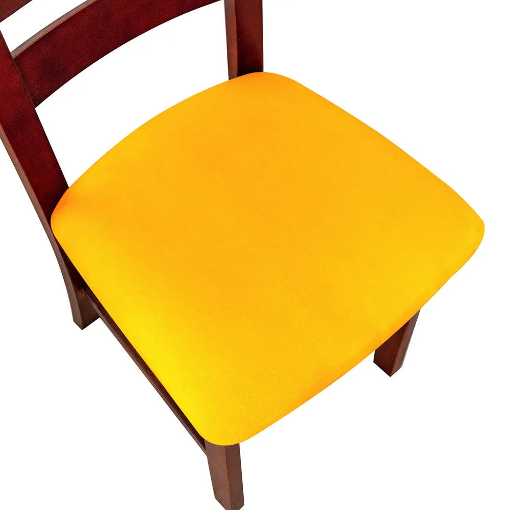Silver Fleece Solid Color Stretch Chair Seat Cover