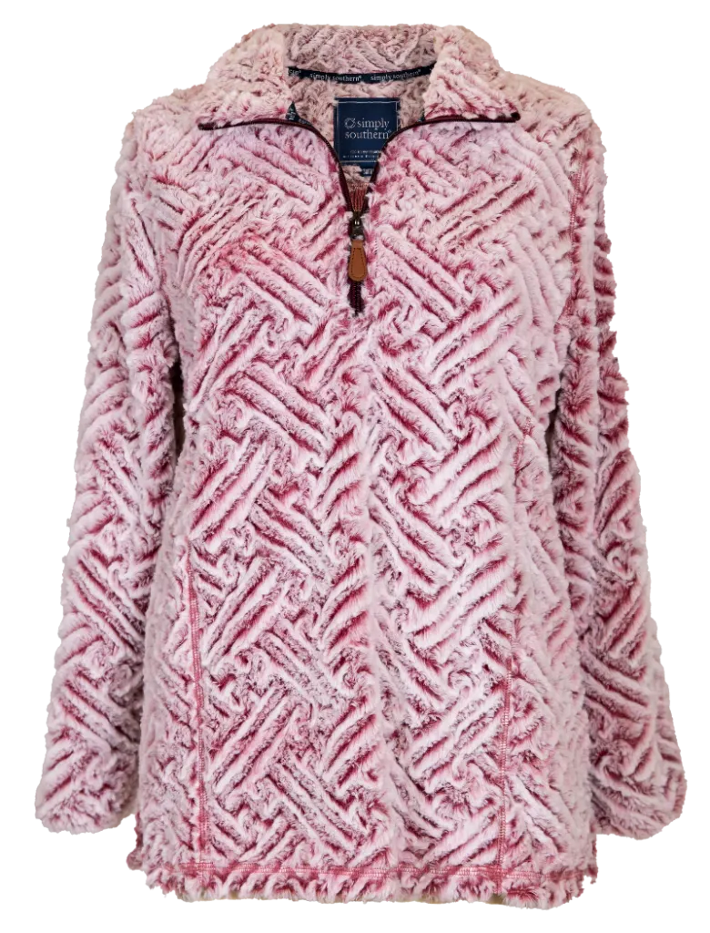Simply Southern Weave Pullover Sherpa