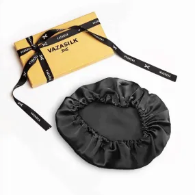 Single Layer Silk Bonnet - Black