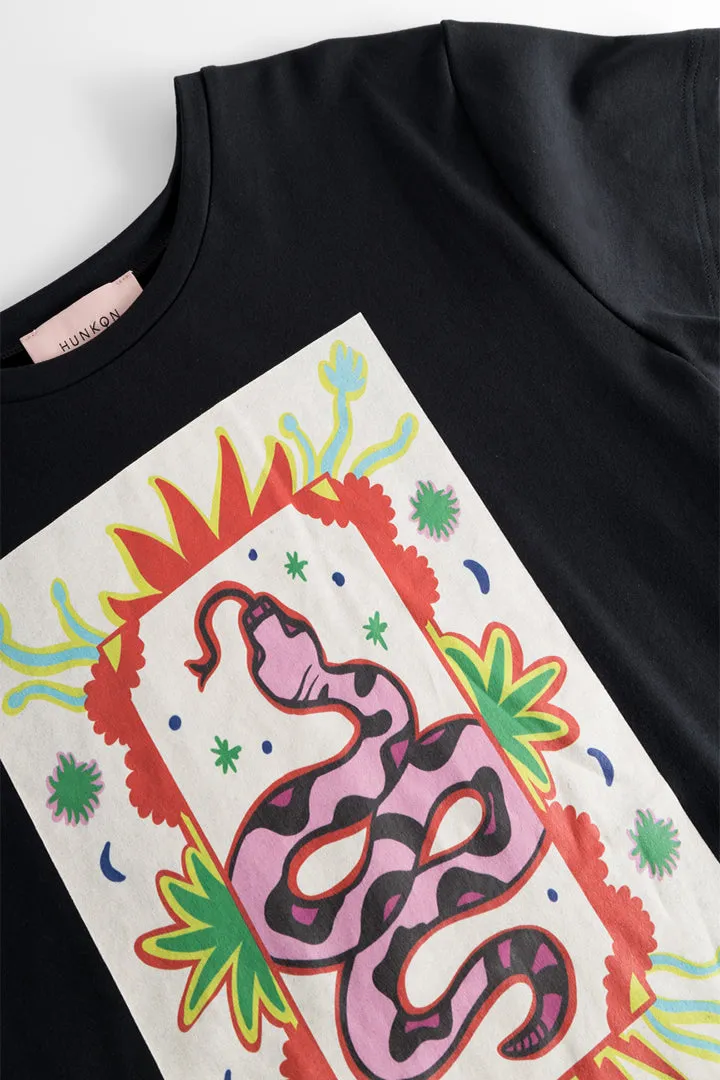 Spirit Snake T-shirt - Black