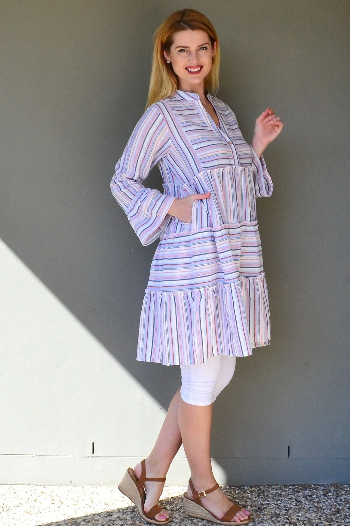 Striped Delight Summer Tunic Dress