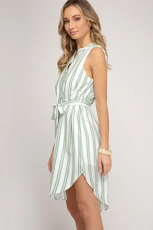 Striped Midi Dress