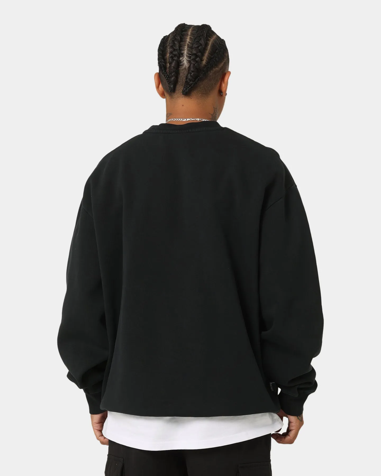 Stussy Pigment Flames 50/50 Crewneck Pigment Black
