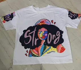 Summer emblessihed tshirt top