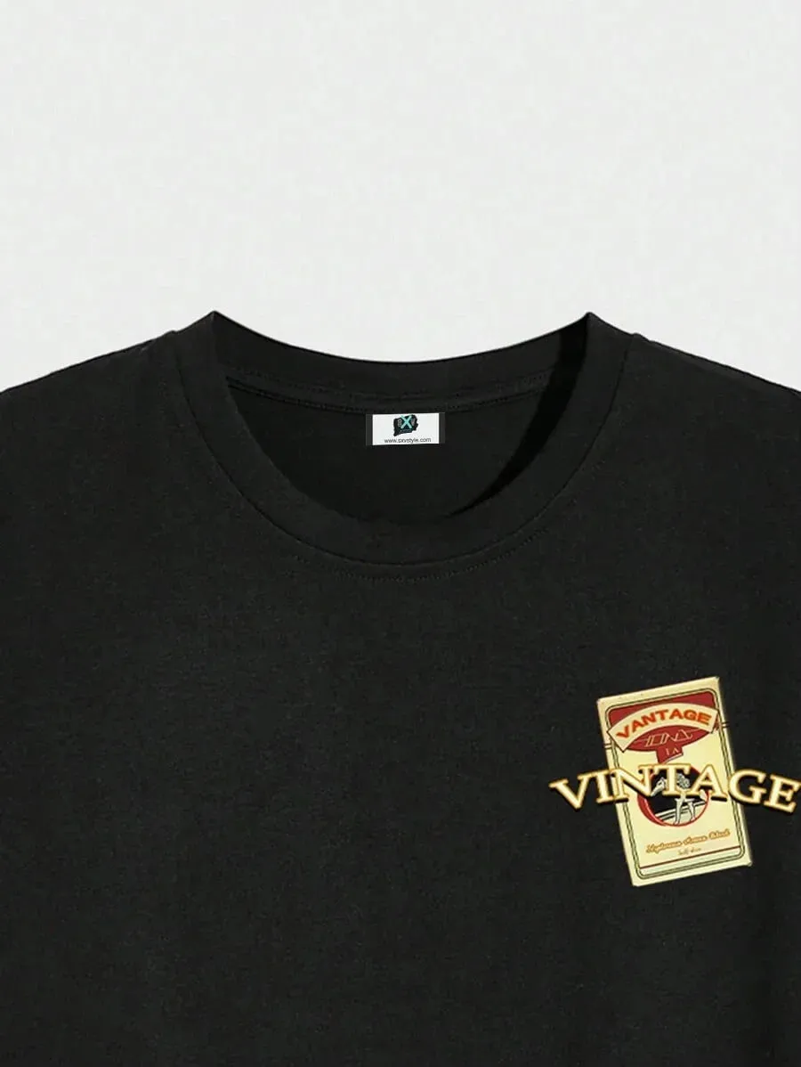 SXV  'Vinatge’ Printed Cool Aesthetic Oversized Baggy T-shirt