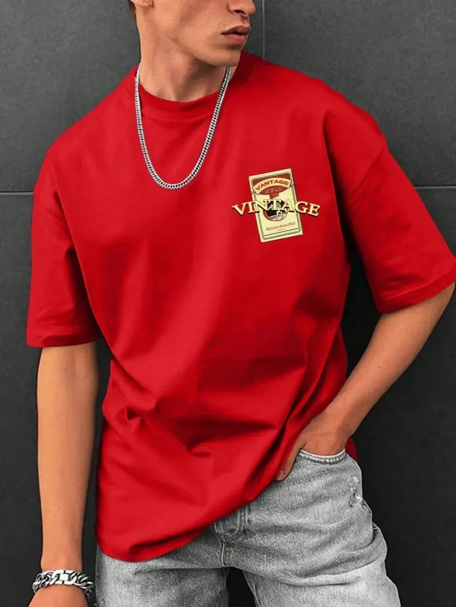SXV  'Vinatge’ Printed Cool Aesthetic Oversized Baggy T-shirt