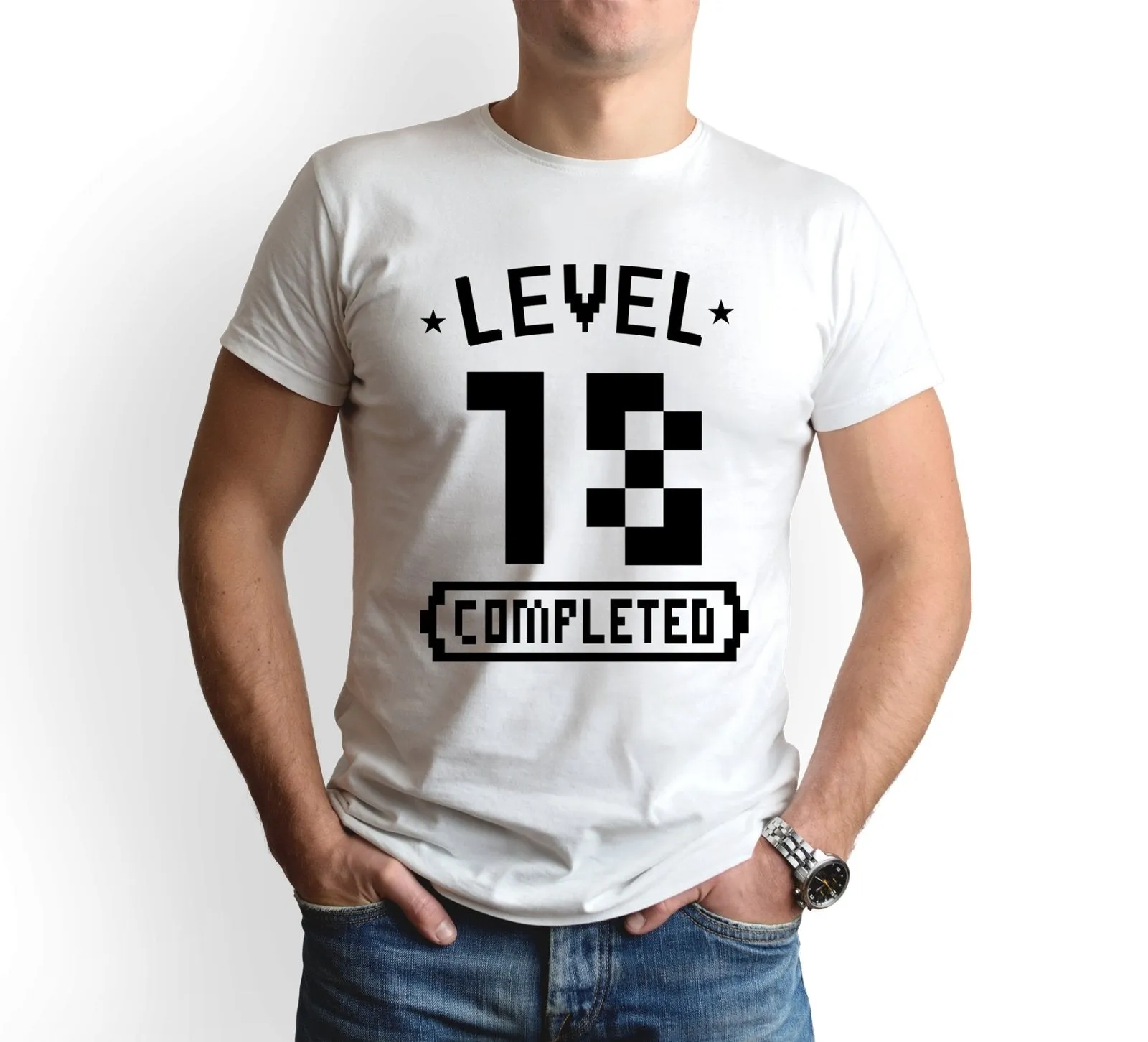T-Shirt Herren - Level 18 completed