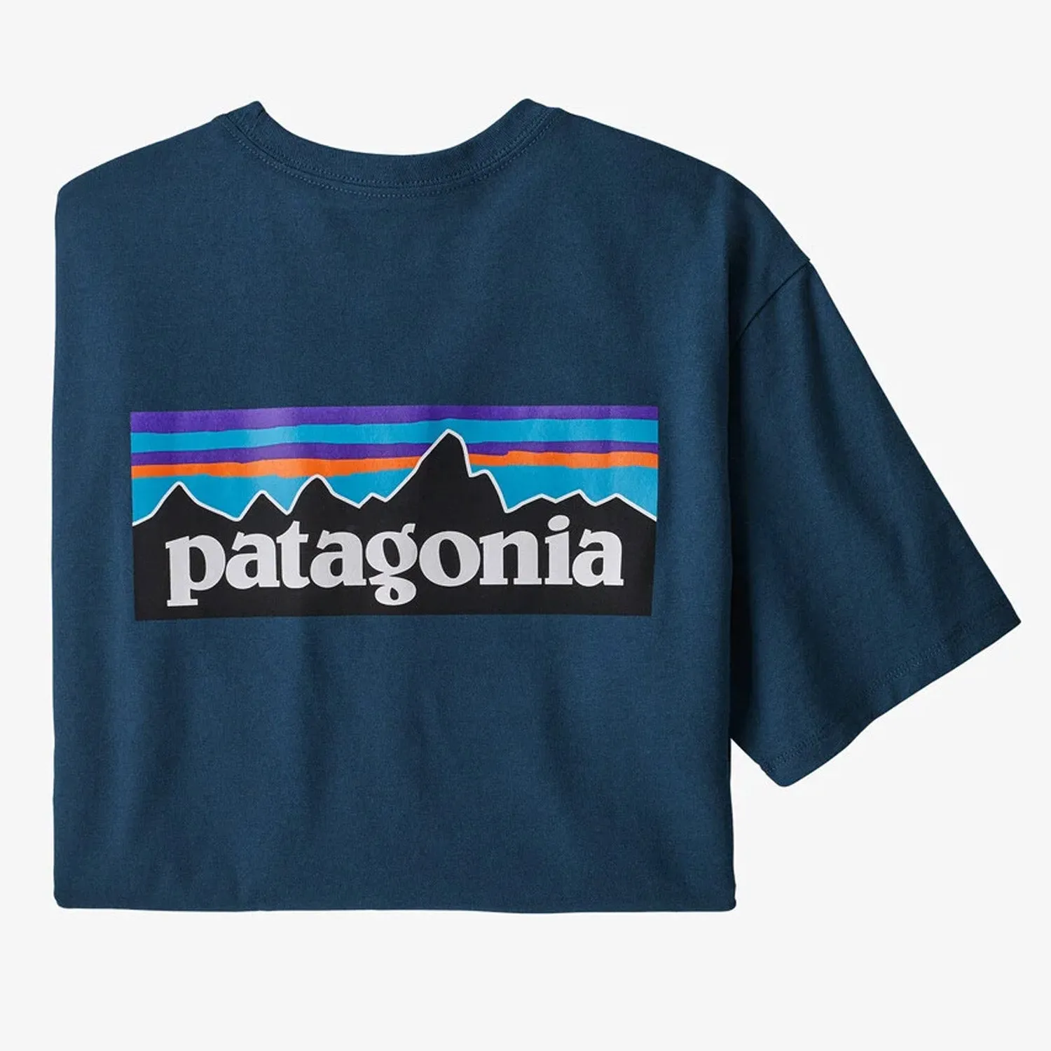 T-Shirt Patagonia P-6 Logo Responsibili - Blu