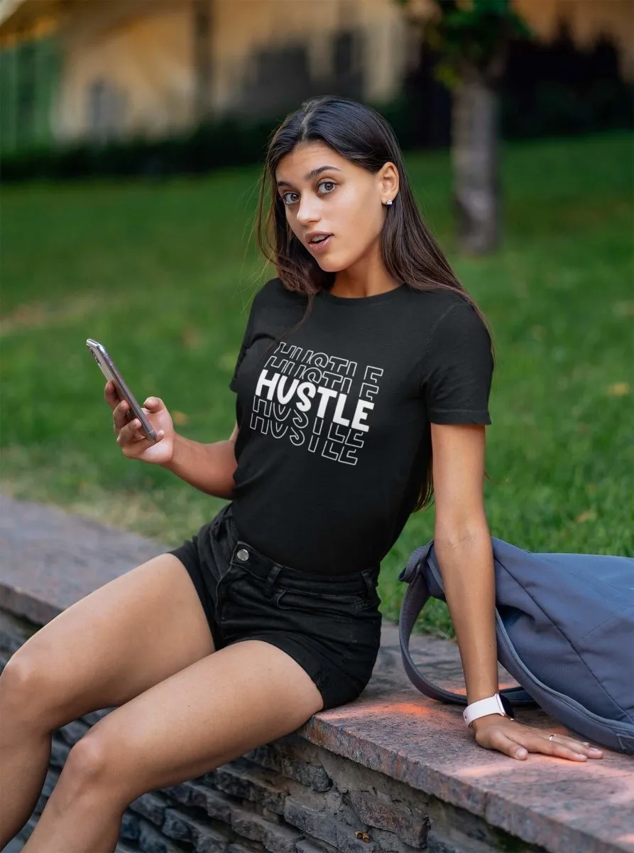 T-shirts for women 'HUSTLE' Design