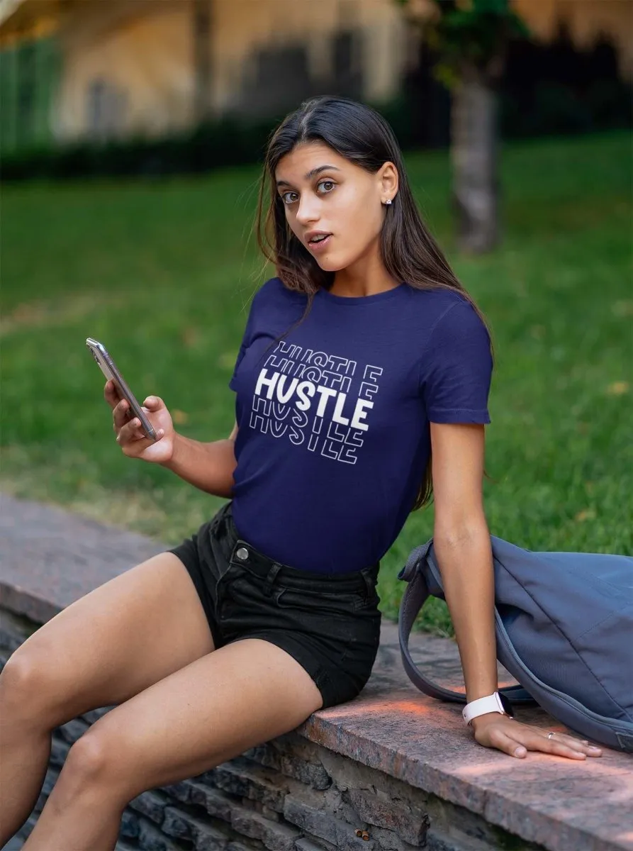 T-shirts for women 'HUSTLE' Design