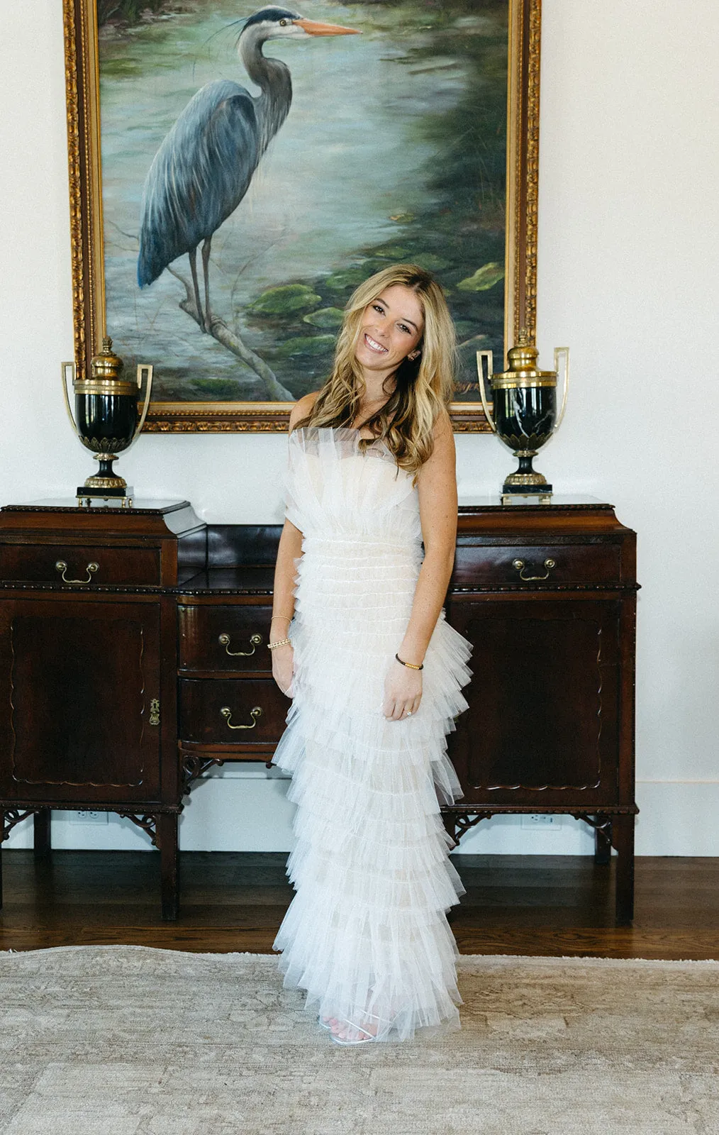 Tell Me About It Tulle Dress - White/Nude